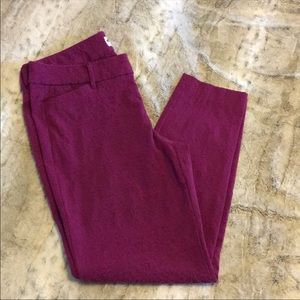 Textured Purple Pixie Pants